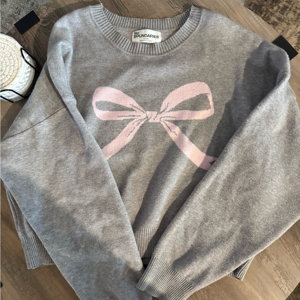 Pink Bow Sweater
